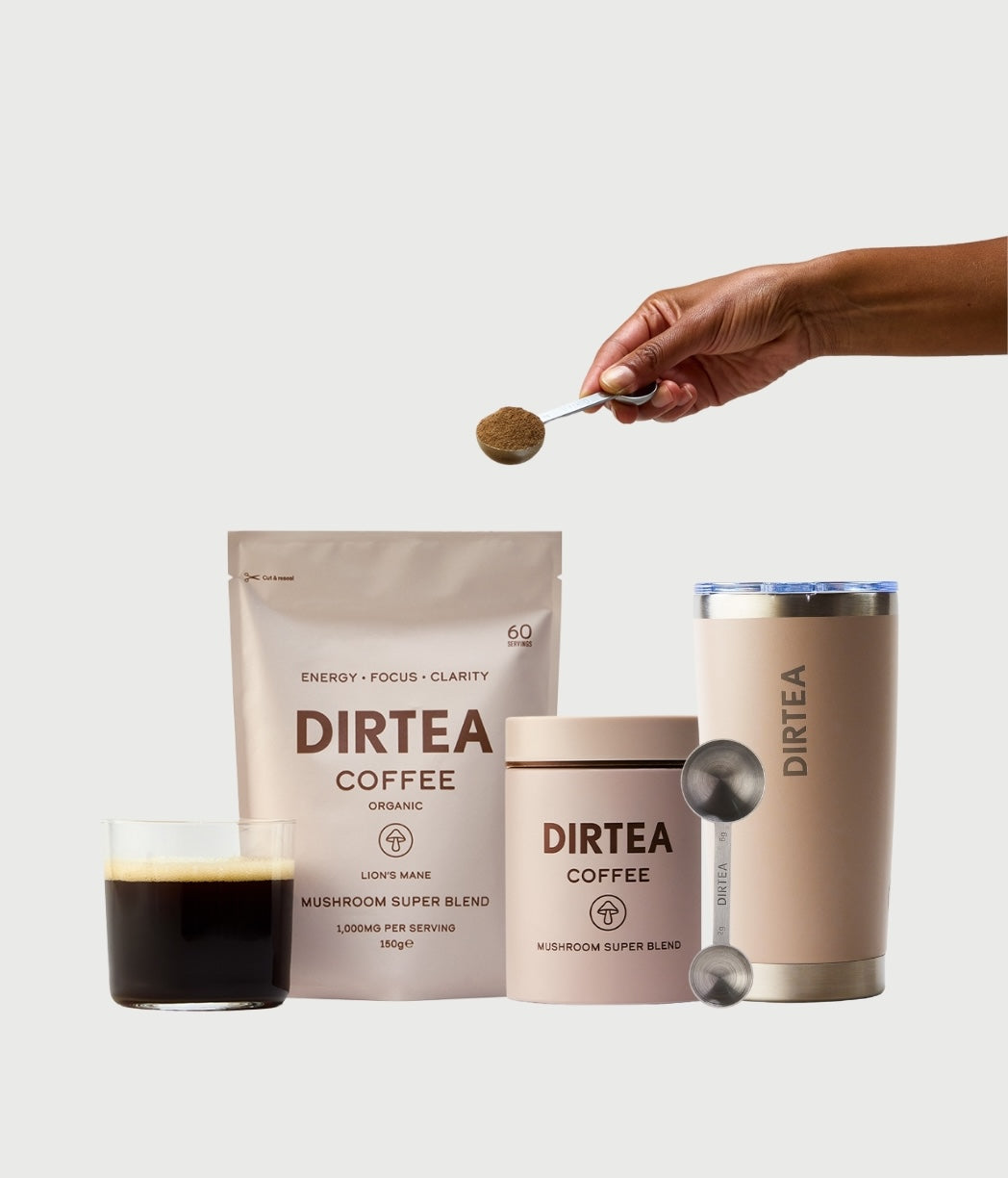 DIRTEA Mushrooms for Focus, Energy, Calm | DIRTEA Functional Mushrooms