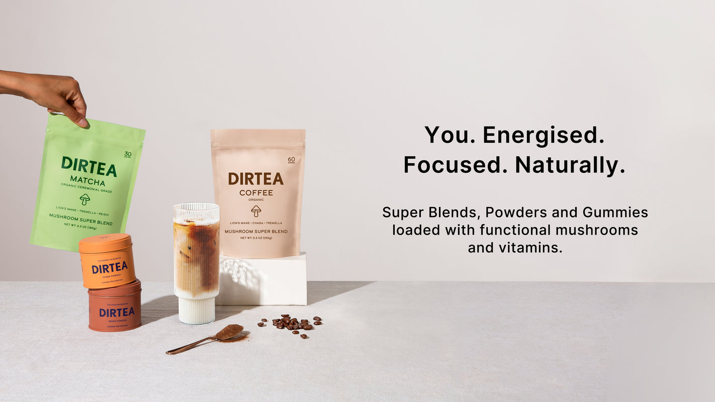 DIRTEA Functional Mushrooms Shop Mushroom Coffee & Powders